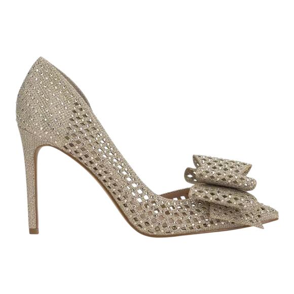 I.N.C. International Concepts Women's Kenjay d'Orsay Heel Pumps Gold Size 7 1/2 - Picture 2 of 6